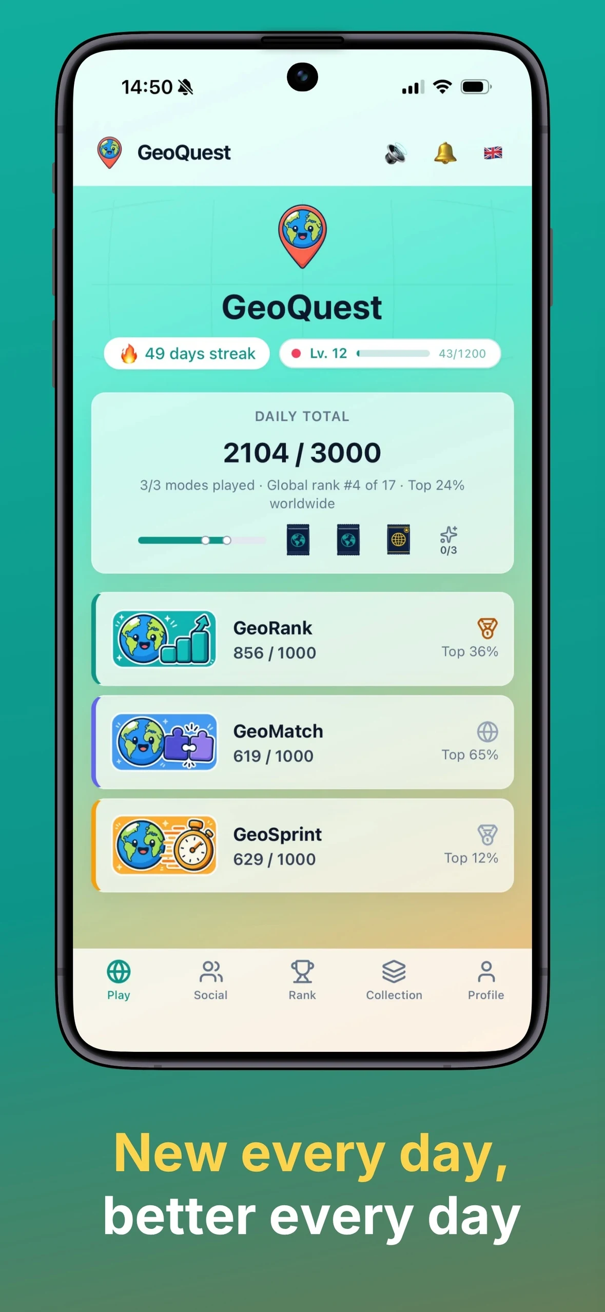 GeoQuest: World Geography Quiz screenshot