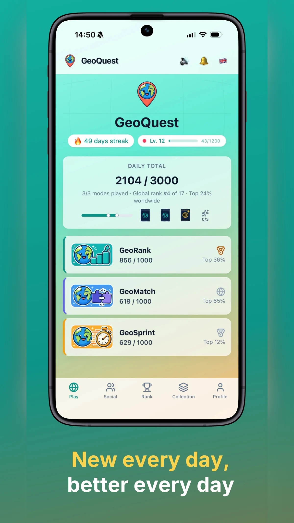 GeoQuest: World Geography Quiz screenshot